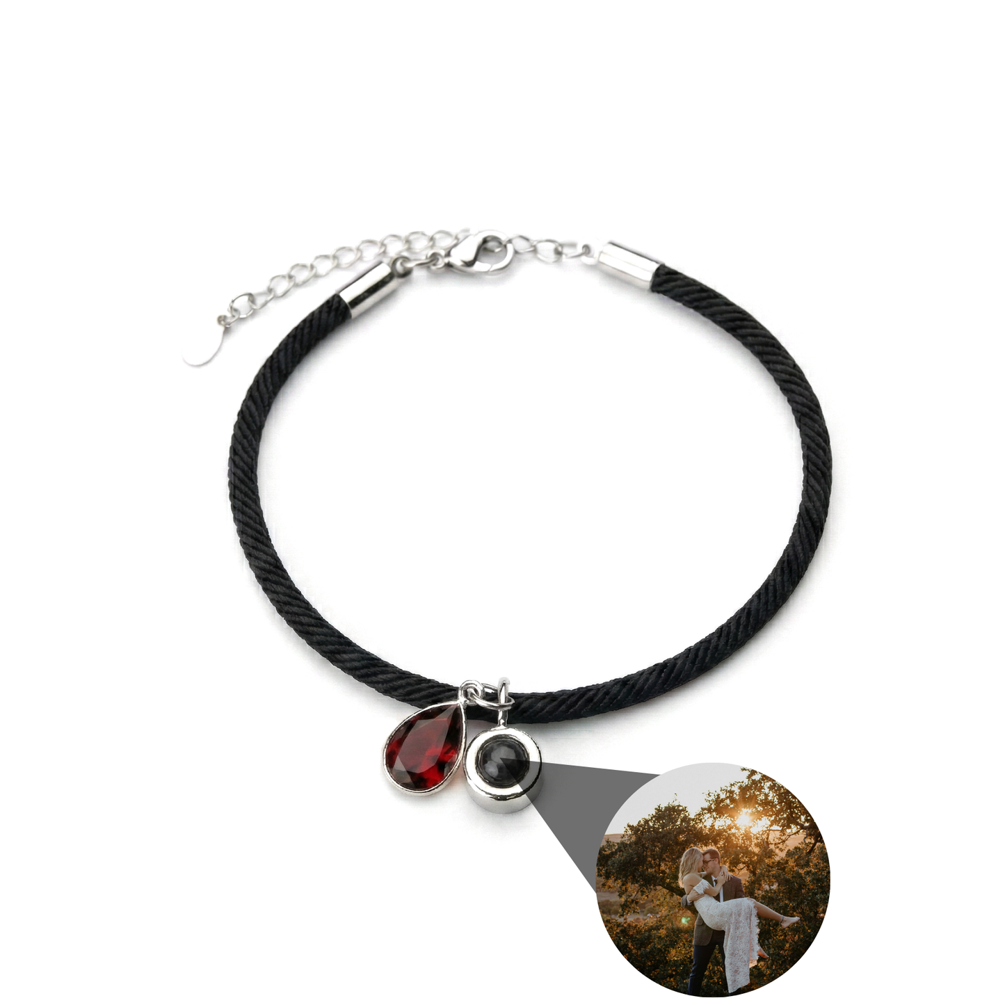 Pulsera con foto personalizada - Essence Piedra de nacimiento