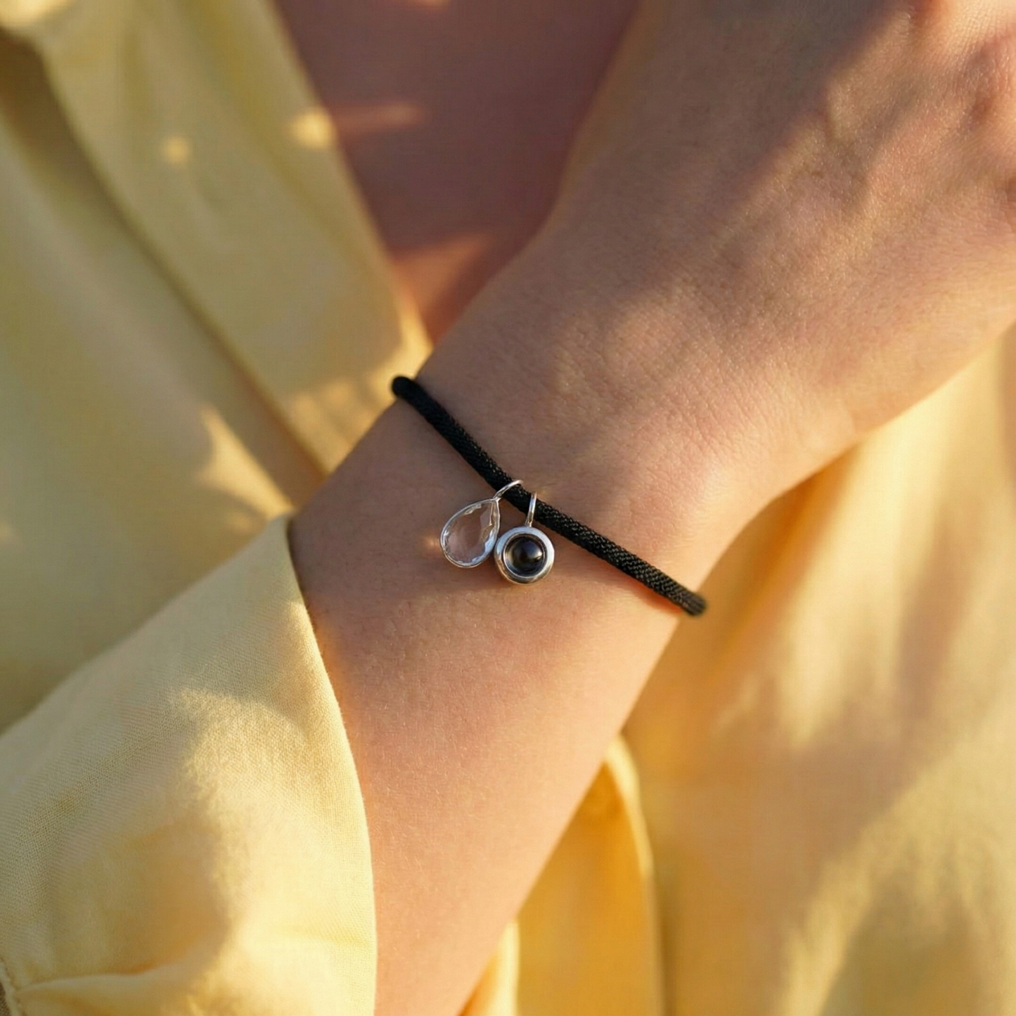 Pulsera con foto personalizada - Essence Piedra de nacimiento