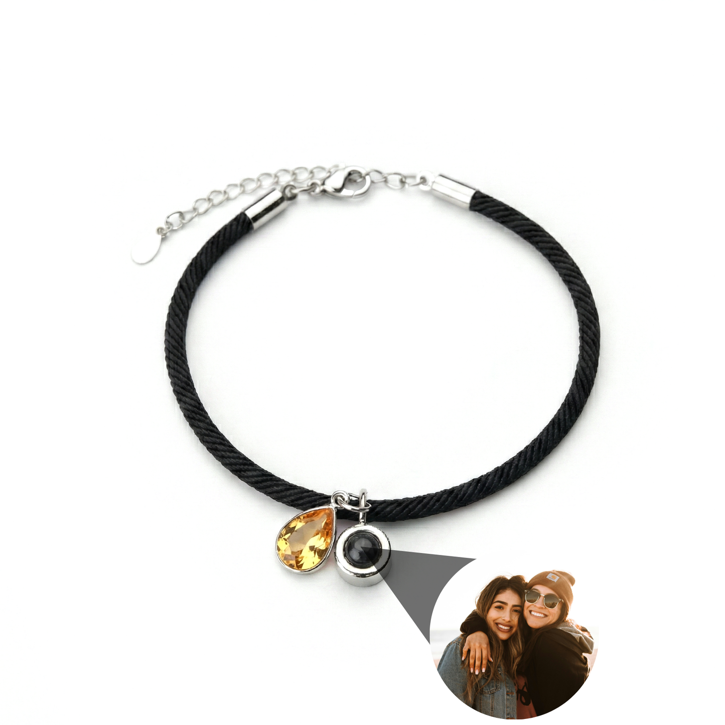 Pulsera con foto personalizada - Essence Piedra de nacimiento