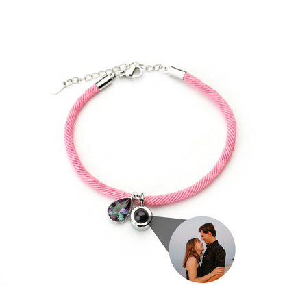 Pulsera con foto personalizada - Essence Piedra de nacimiento