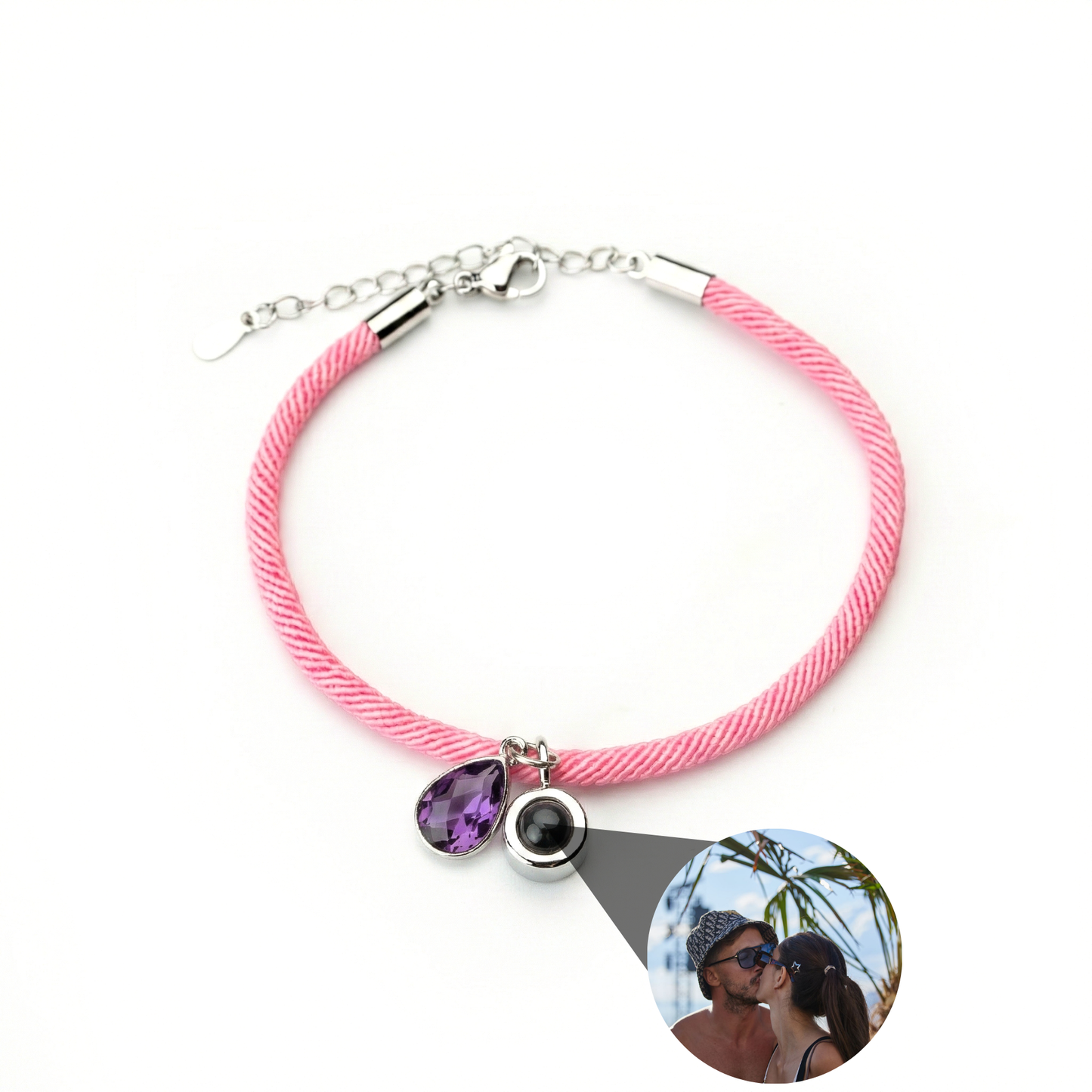 Pulsera con foto personalizada - Essence Piedra de nacimiento