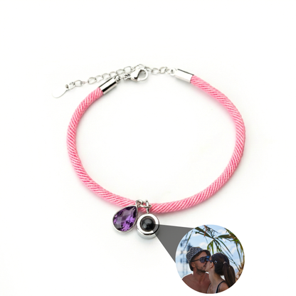 Pulsera con foto personalizada - Essence Piedra de nacimiento