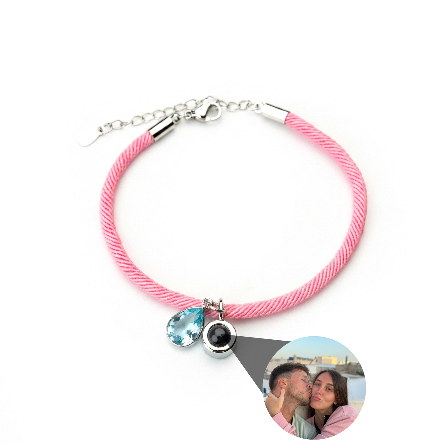 Pulsera con foto personalizada - Essence Piedra de nacimiento