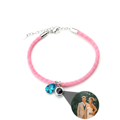 Pulsera con foto personalizada - Essence Piedra de nacimiento