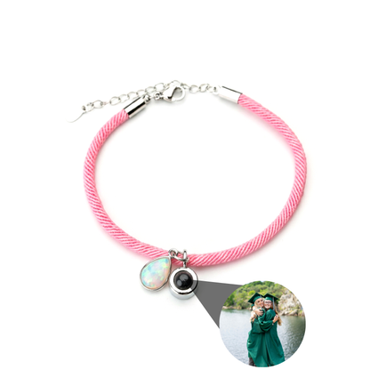 Pulsera con foto personalizada - Essence Piedra de nacimiento