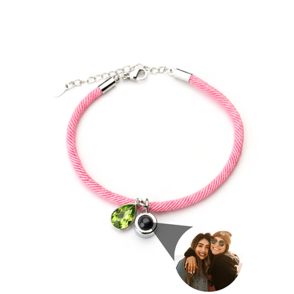 Pulsera con foto personalizada - Essence Piedra de nacimiento