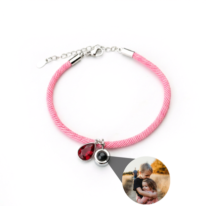 Pulsera con foto personalizada - Essence Piedra de nacimiento