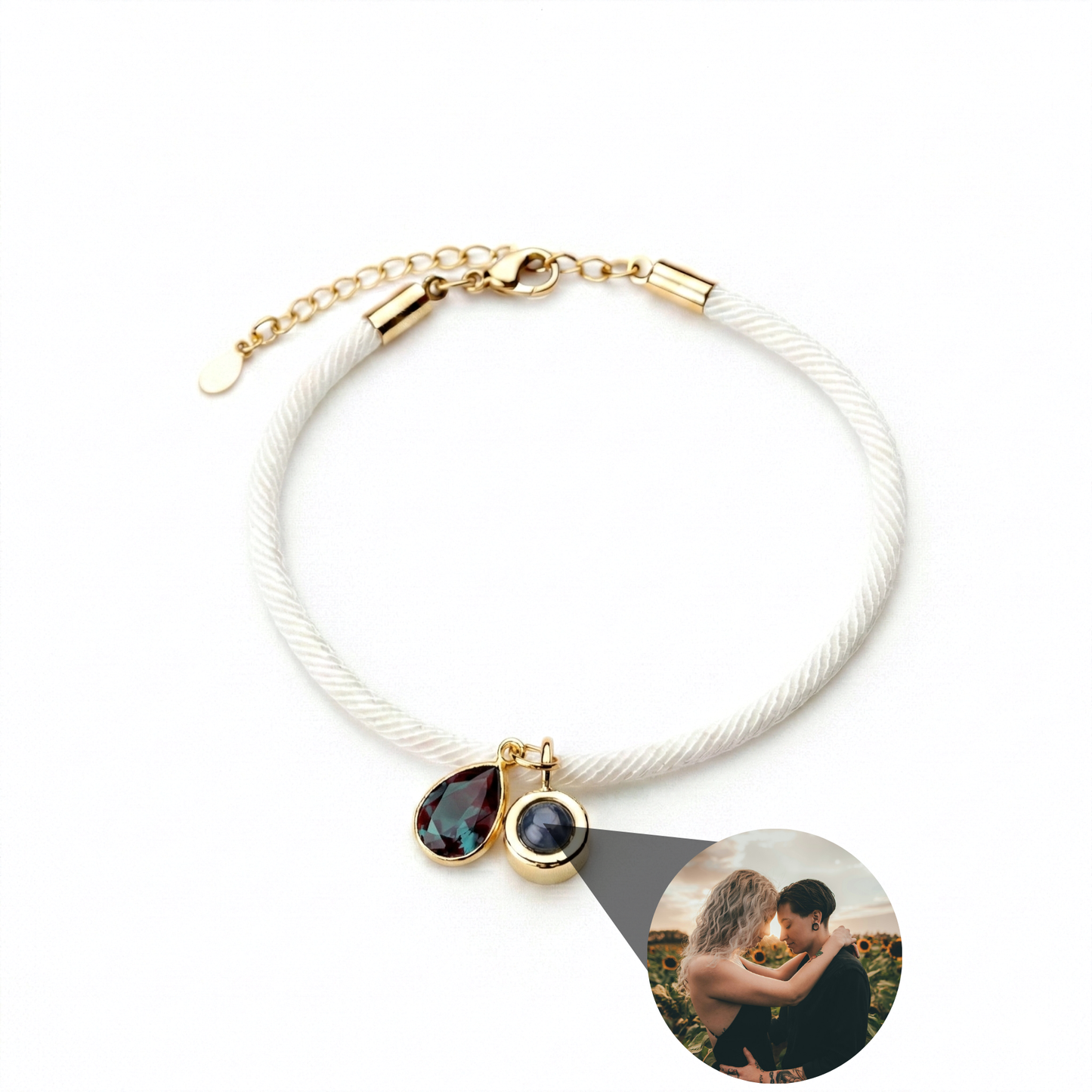 Pulsera con foto personalizada - Essence Piedra de nacimiento