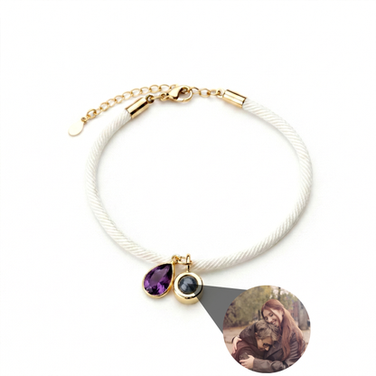 Pulsera con foto personalizada - Essence Piedra de nacimiento