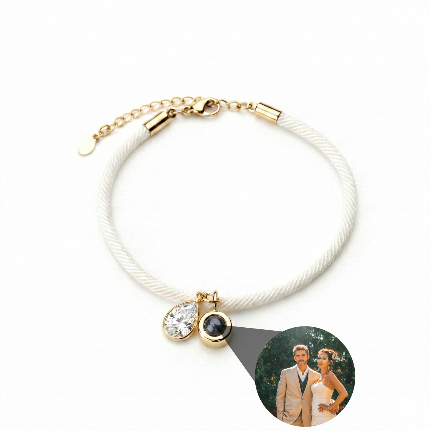 Pulsera con foto personalizada - Essence Piedra de nacimiento