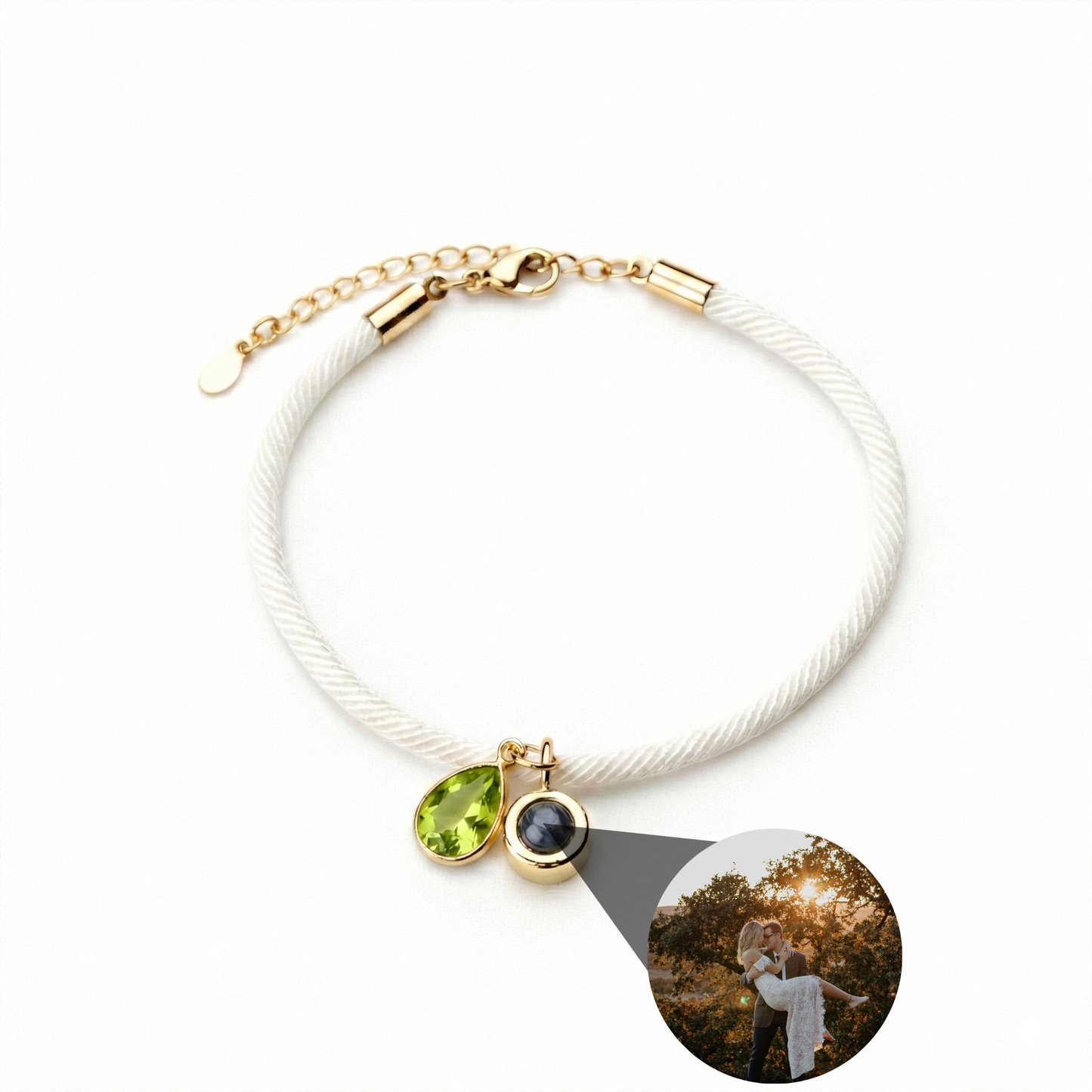 Pulsera con foto personalizada - Essence Piedra de nacimiento