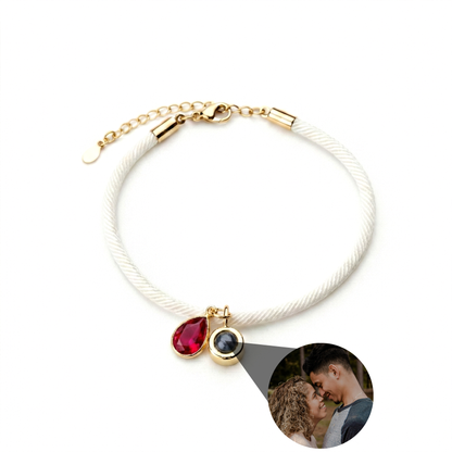 Pulsera con foto personalizada - Essence Piedra de nacimiento