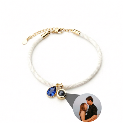 Pulsera con foto personalizada - Essence Piedra de nacimiento