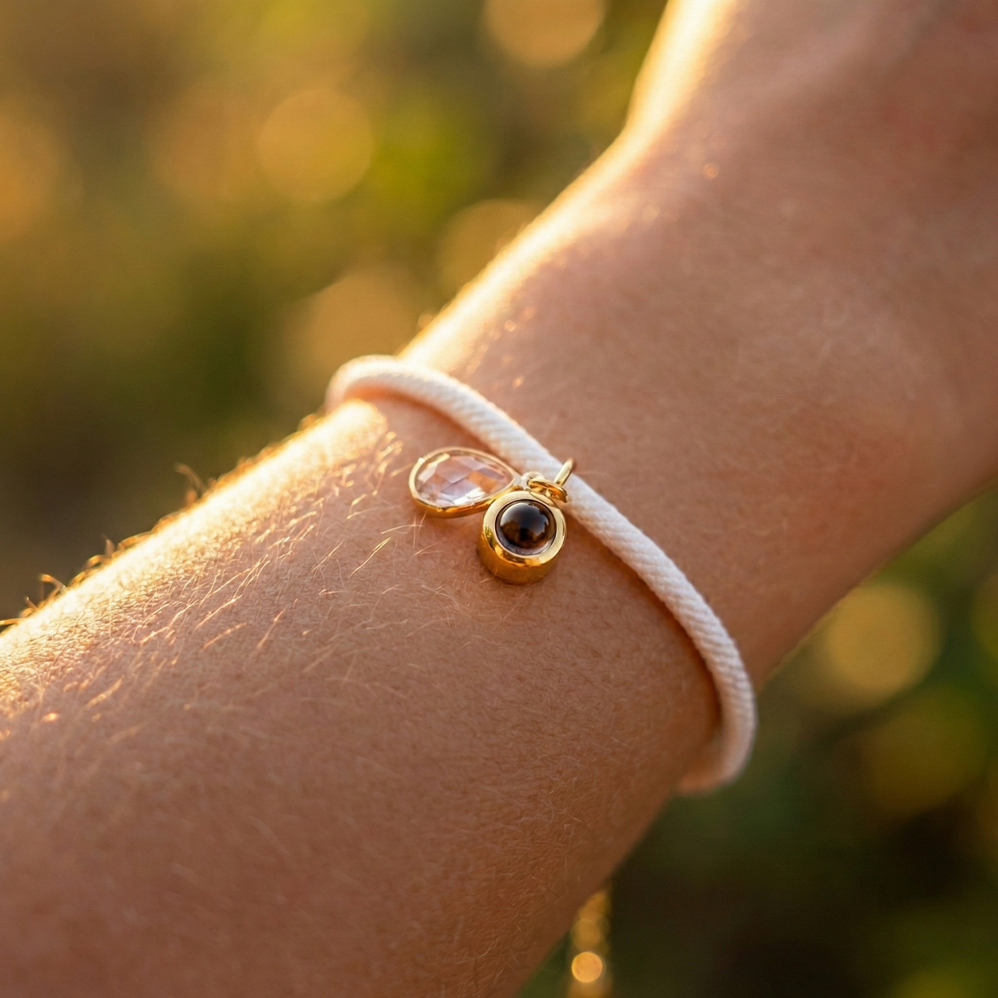 Pulsera con foto personalizada - Essence Piedra de nacimiento