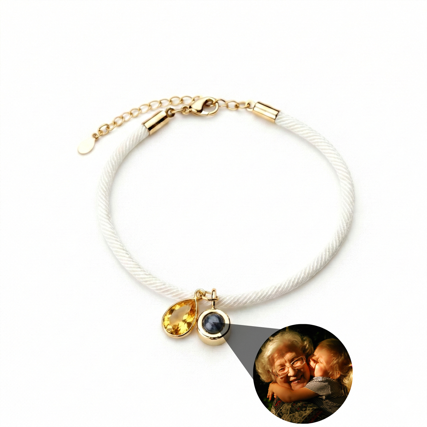 Pulsera con foto personalizada - Essence Piedra de nacimiento