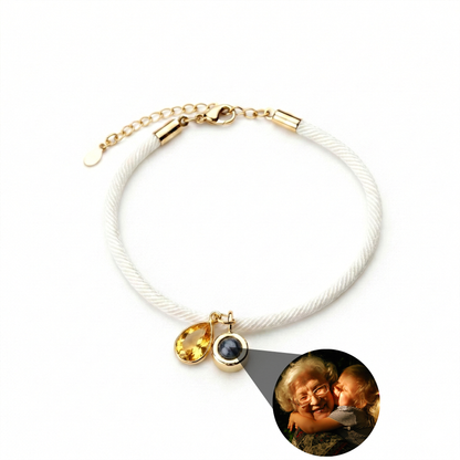 Pulsera con foto personalizada - Essence Piedra de nacimiento