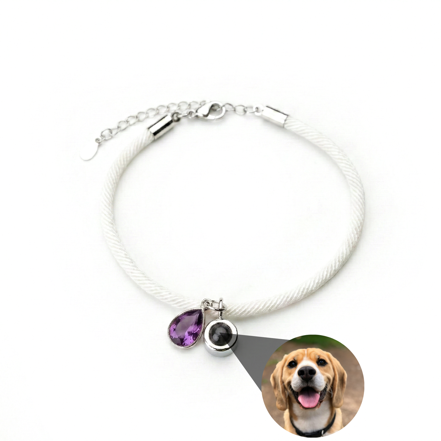 Pulsera con foto personalizada - Essence Piedra de nacimiento