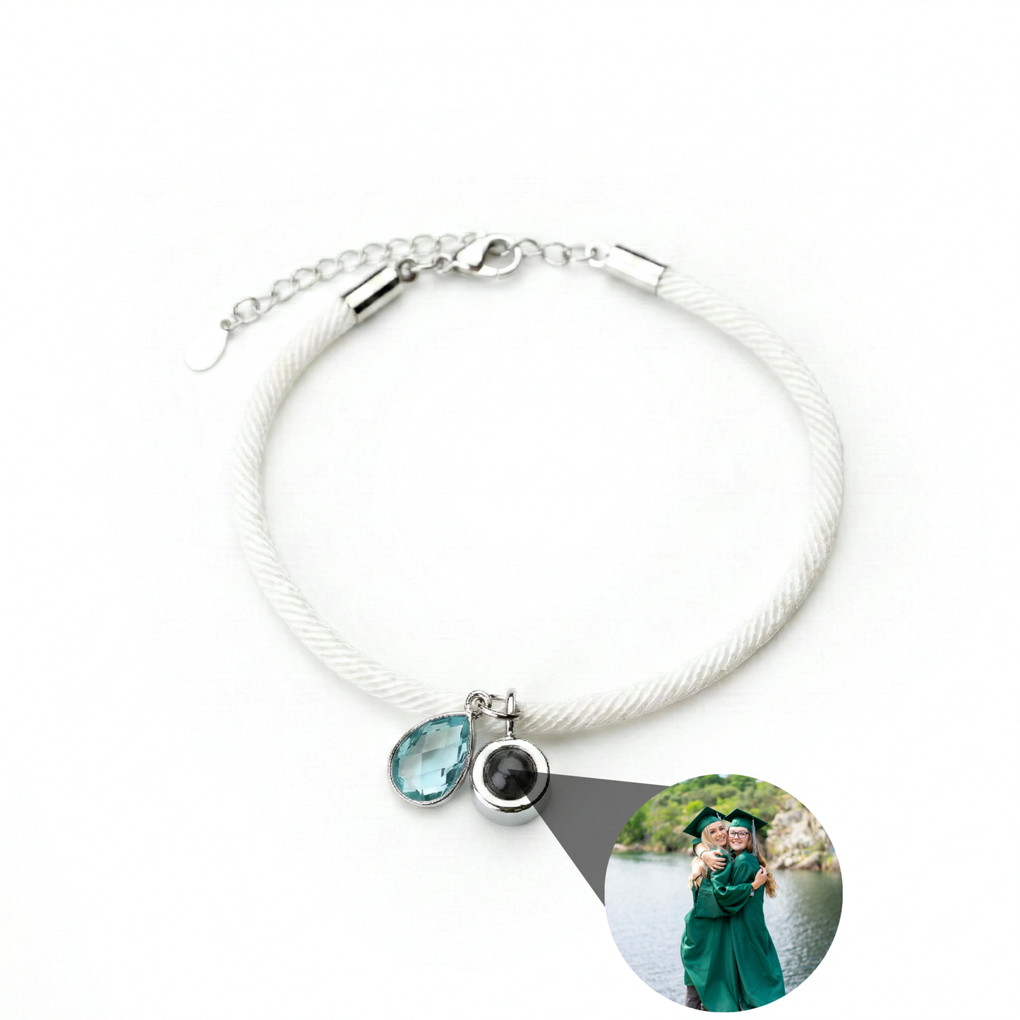 Pulsera con foto personalizada - Essence Piedra de nacimiento