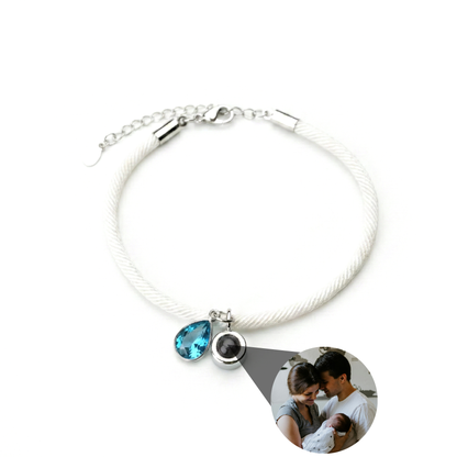 Pulsera con foto personalizada - Essence Piedra de nacimiento