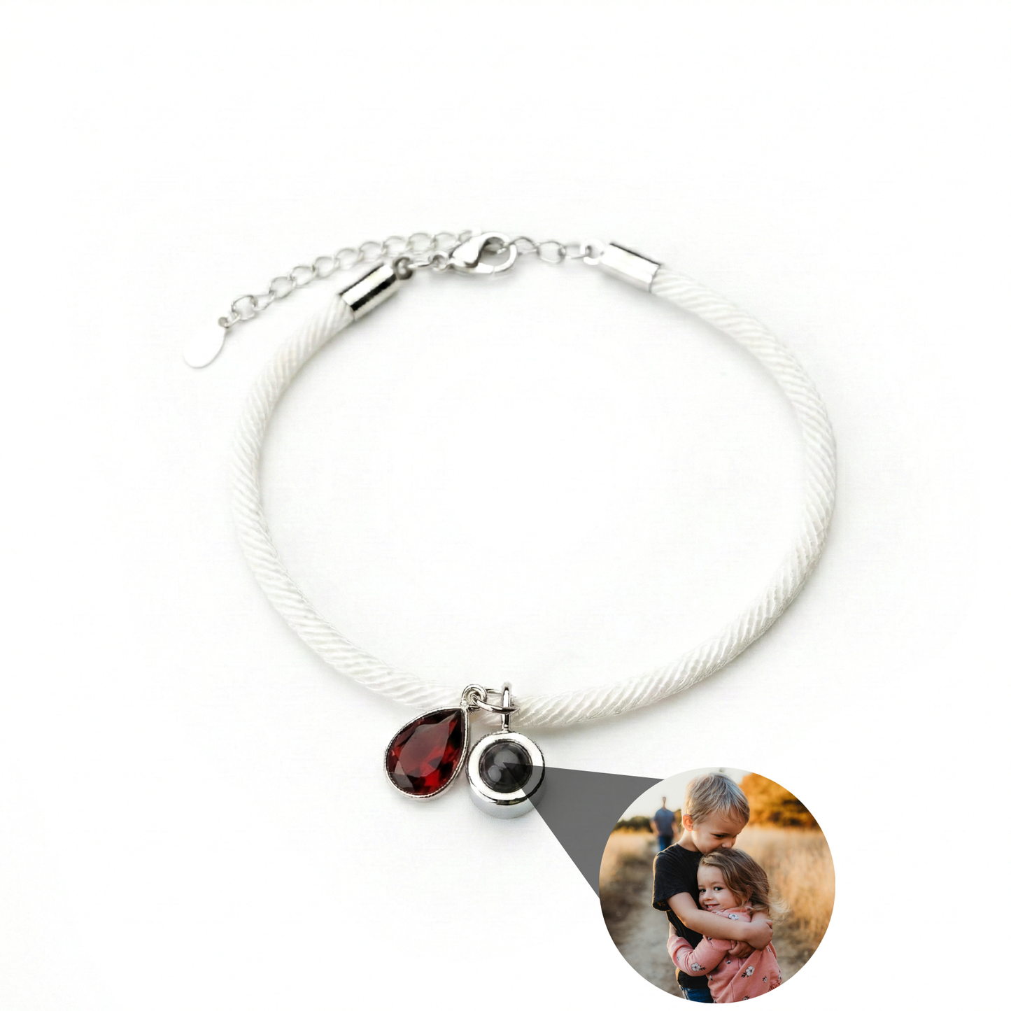 Pulsera con foto personalizada - Essence Piedra de nacimiento