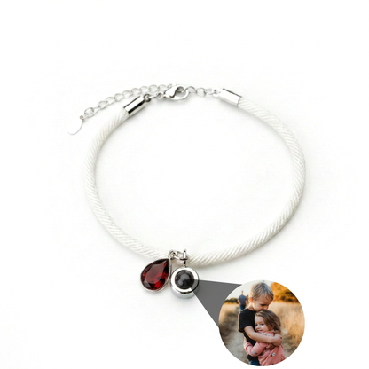 Pulsera con foto personalizada - Essence Piedra de nacimiento