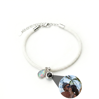 Pulsera con foto personalizada - Essence Piedra de nacimiento