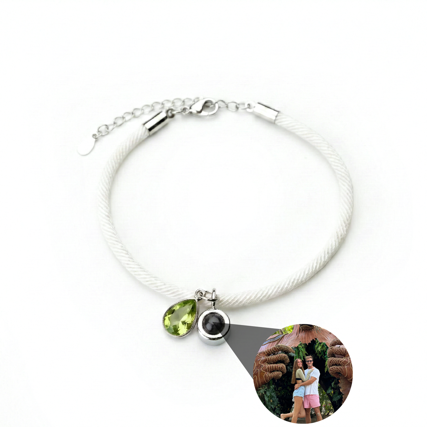 Pulsera con foto personalizada - Essence Piedra de nacimiento