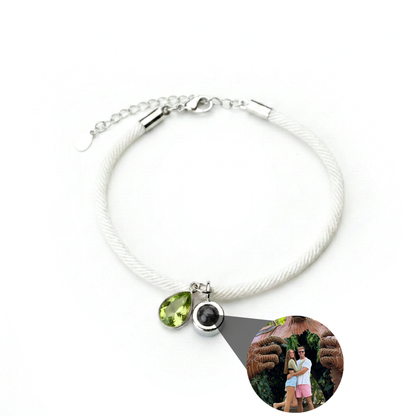 Pulsera con foto personalizada - Essence Piedra de nacimiento