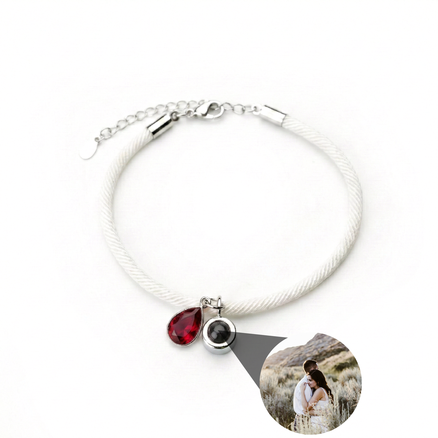 Pulsera con foto personalizada - Essence Piedra de nacimiento