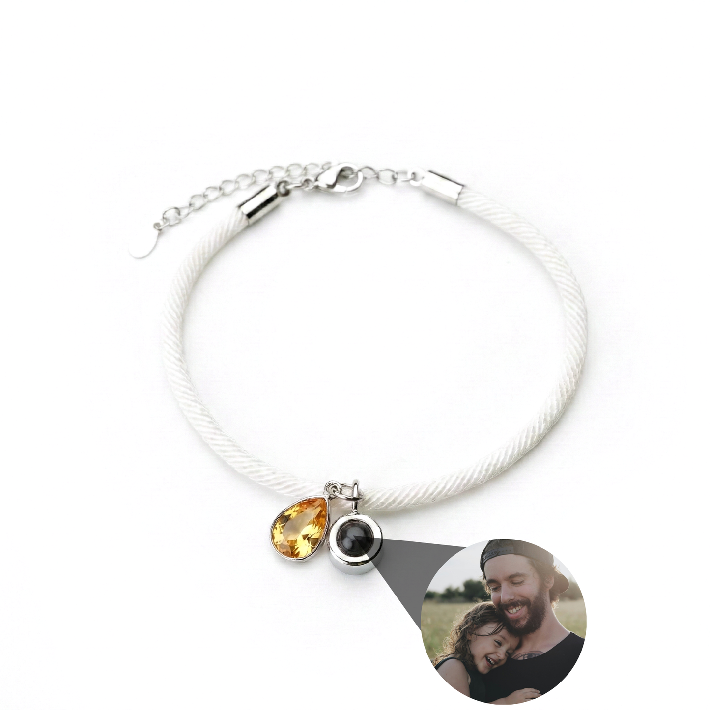 Pulsera con foto personalizada - Essence Piedra de nacimiento