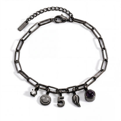 Pulsera personalizada con charms - Paperclip