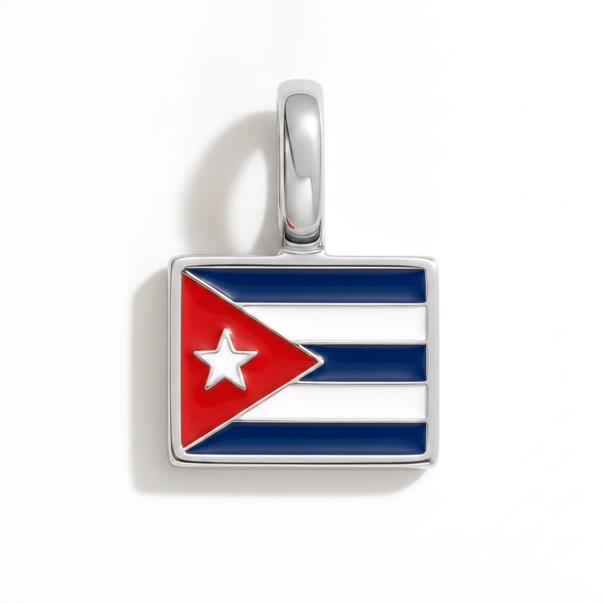 Charm cuba – square silver