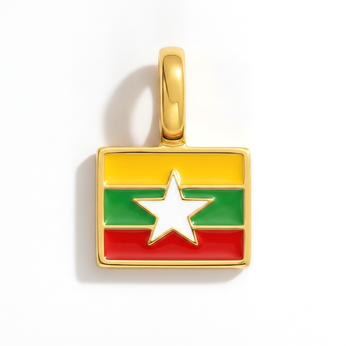 Charm myanmar – square gold