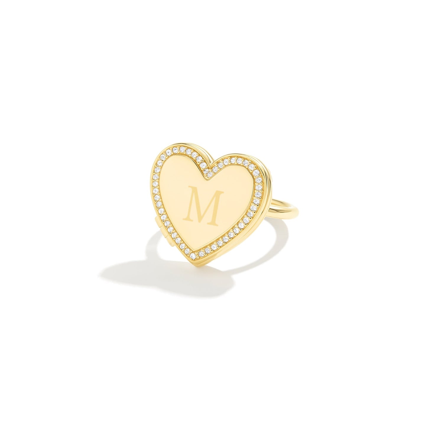 Anillo Medallón con Foto - Corazón