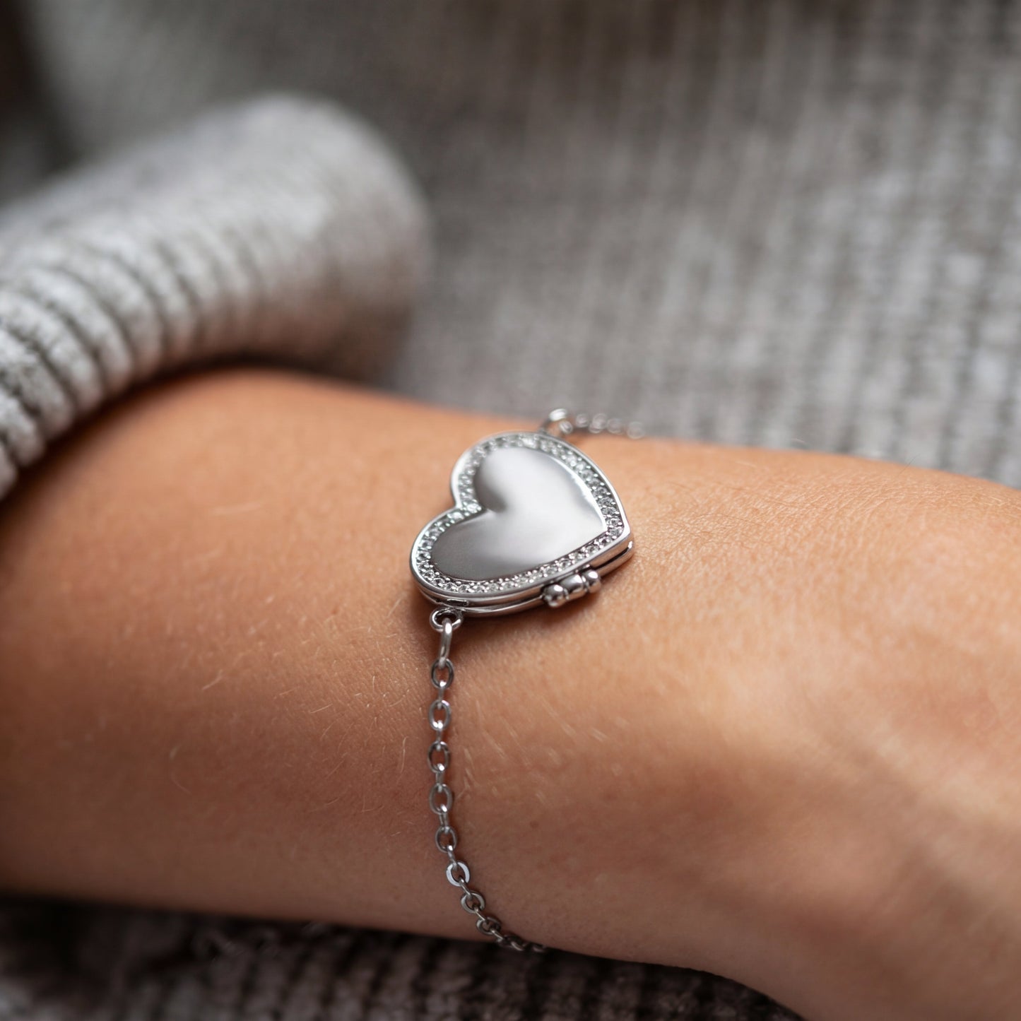 Pulsera Medallón con Foto - Corazón