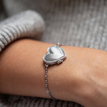 Pulsera Medallón con Foto - Corazón