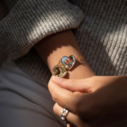 Pulsera Medallón con Foto - Corazón