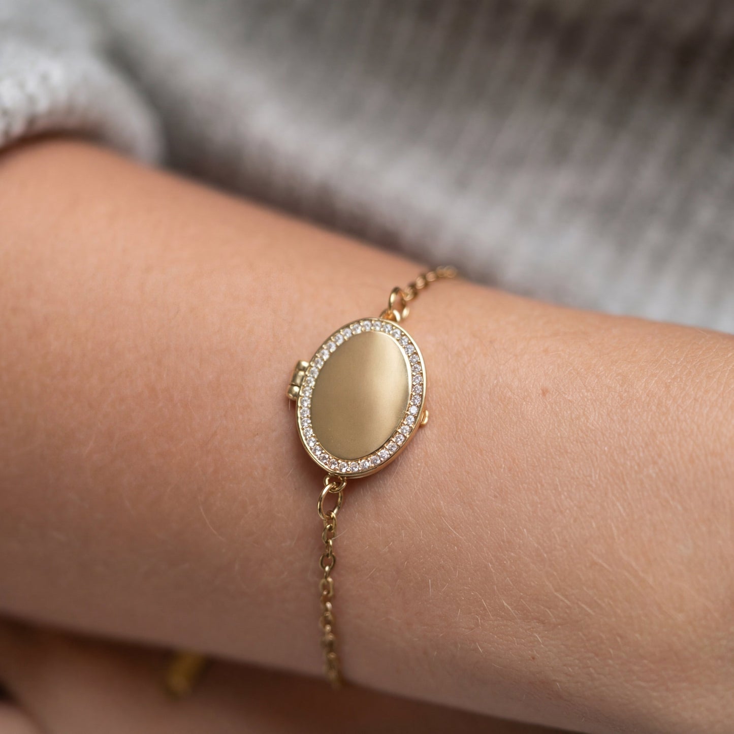 Pulsera Medallón con Foto - Ovalado