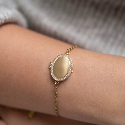 Pulsera Medallón con Foto - Ovalado