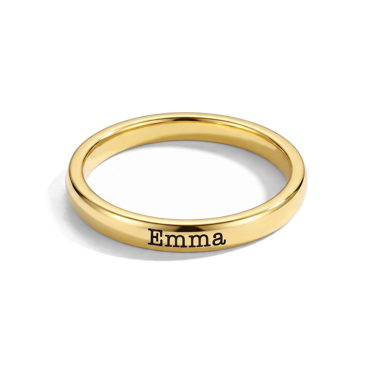 Anillo fino apilable con nombre – oro – 1 anillo