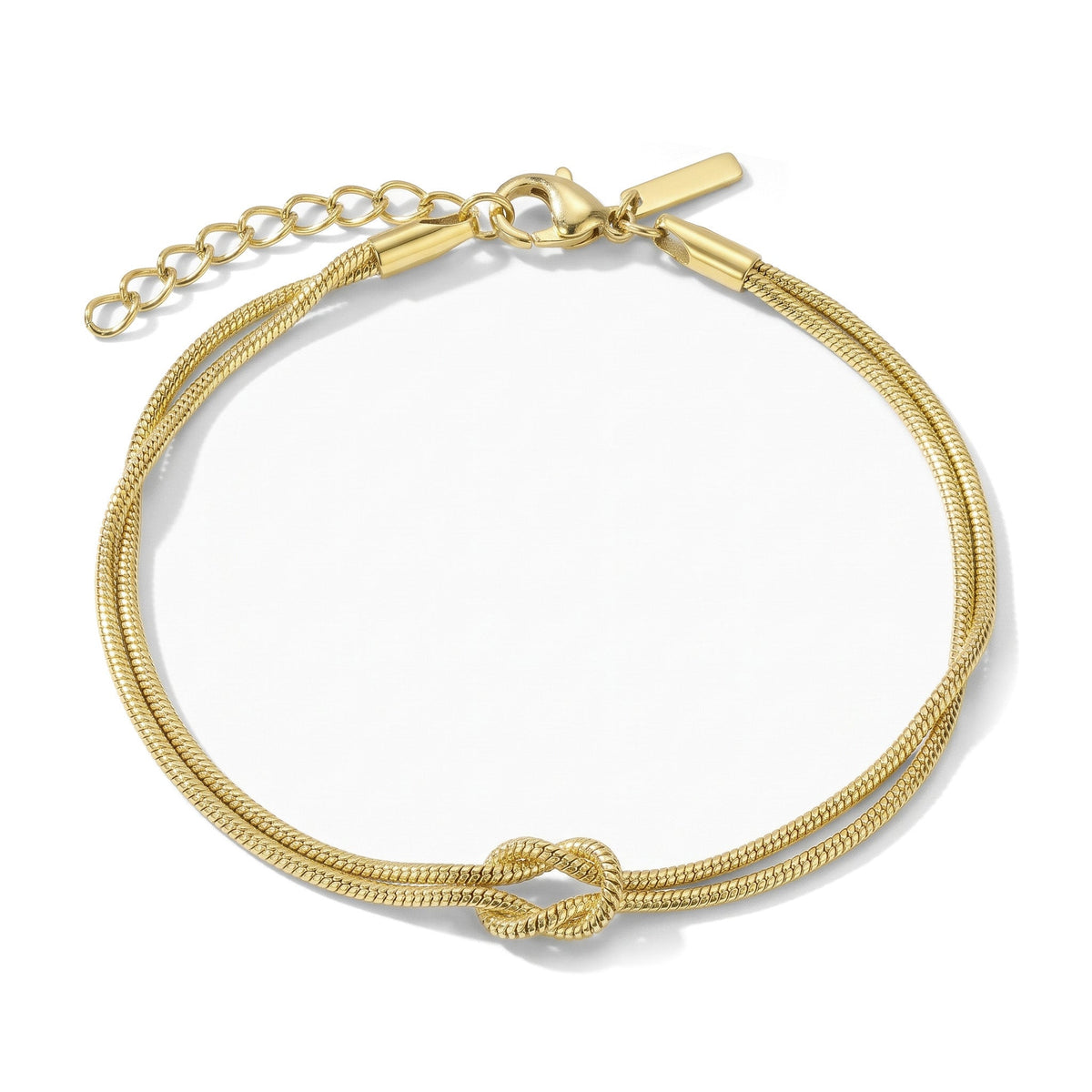 Pulsera de nudo eterno – oro – vista 6