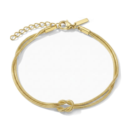 Pulsera de nudo eterno – oro – vista 6