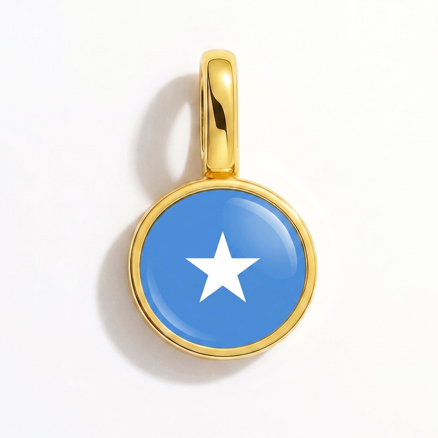 Charm bandera Somalia – redonda oro