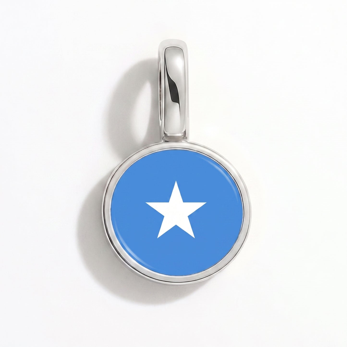 Charm bandera Somalia – redonda plata